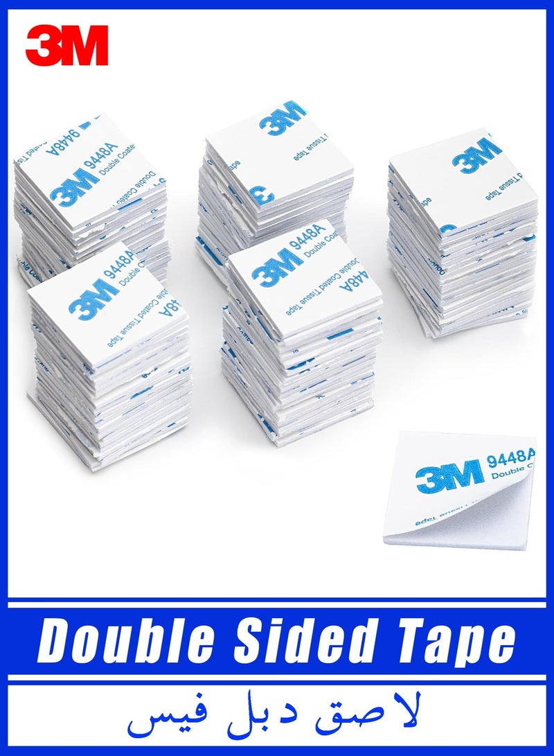 3M 100 Pack 3M Double Sided Foam Adhesive Pads 40x40x2mm – Strong, Water-Resistant Mounting Squares for Home, Office, DIY Crafts, Posters & Ramadan Decoration - Image 1